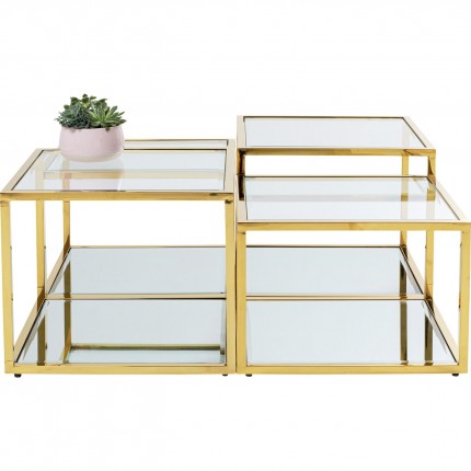 Salontafel Orion goud (4/set) Kare Design