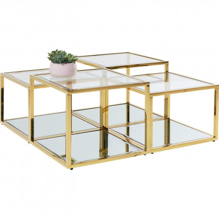 Salontafel Orion goud (4/set) Kare Design