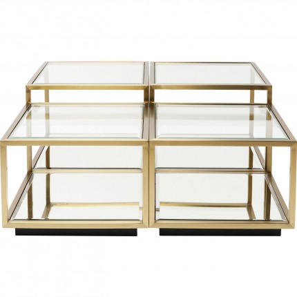 Coffee Table Luigi gold (4/Set) Kare Design