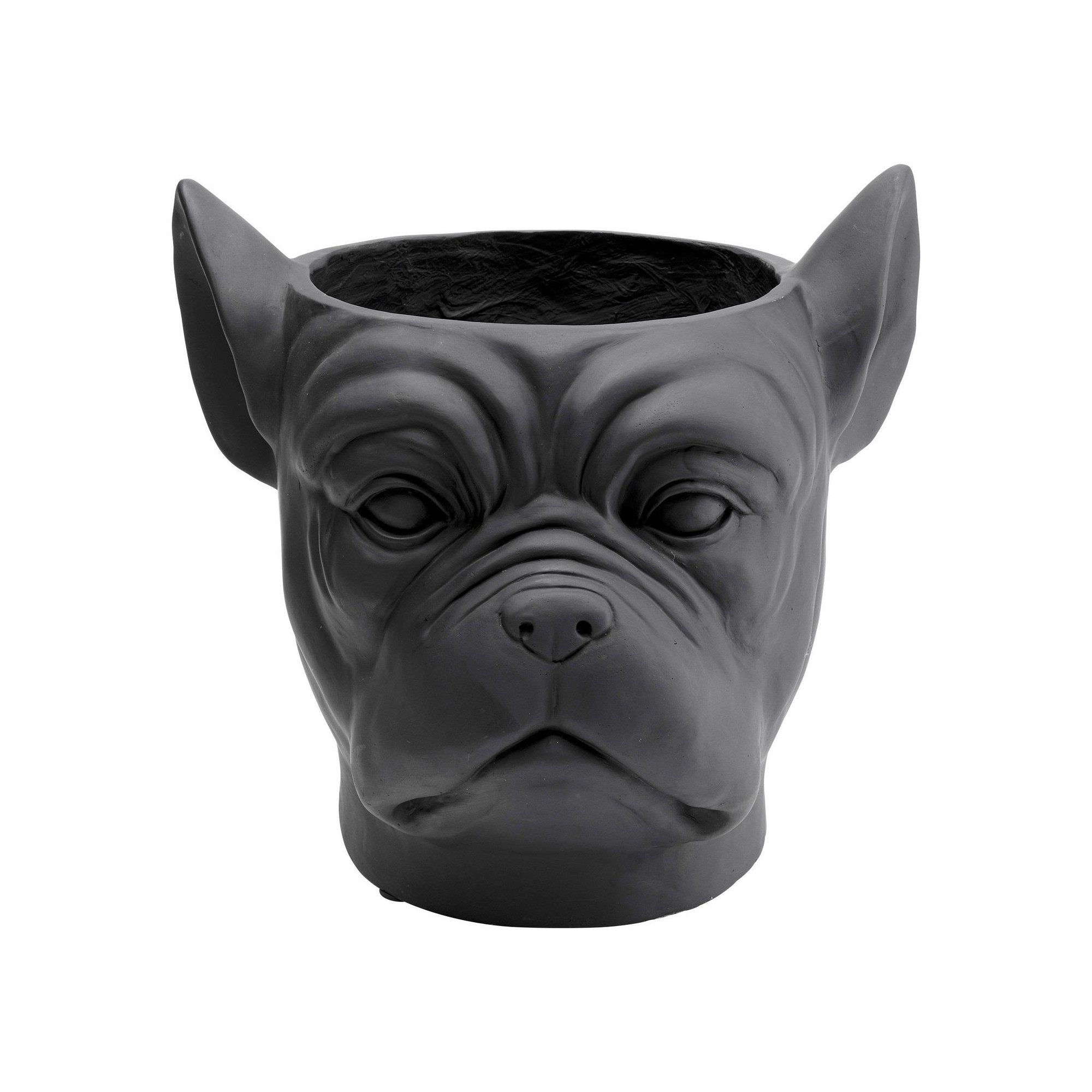 Cachepot décoratif Bulldog noir