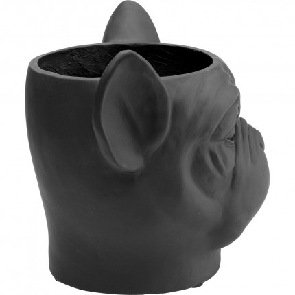 Sierpotten Planter Bulldog Zwart Kare Design