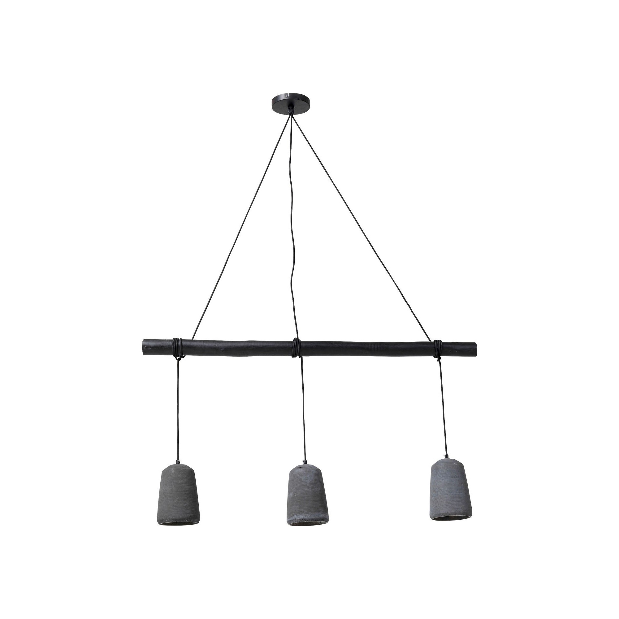 Hanglamp Dining Concrete Black Tre Kare Design