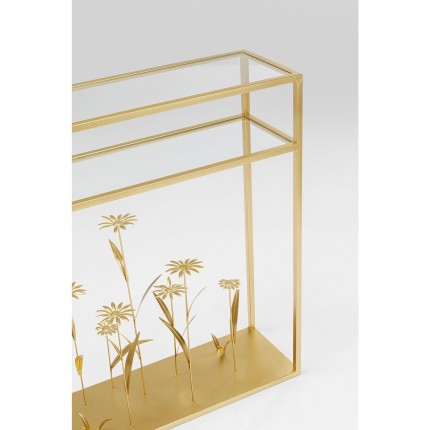 Console Flower Meadow 100x25cm goud Kare Design