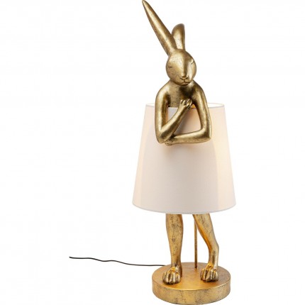 Vloerlamp Animal konijn 88cm goud Kare Design