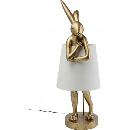 Vloerlamp Animal konijn 88cm goud Kare Design