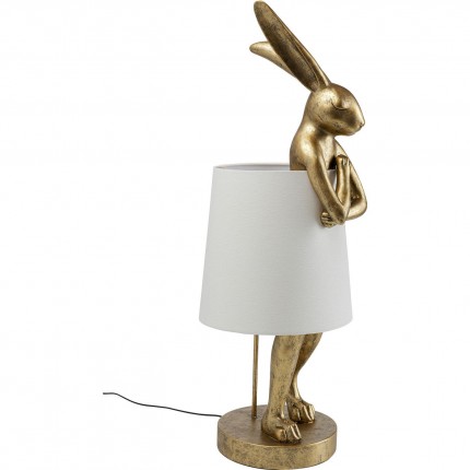 Vloerlamp Animal konijn 88cm goud Kare Design