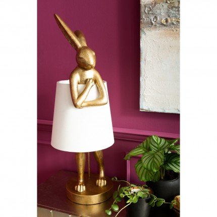 Vloerlamp Animal konijn 88cm goud Kare Design