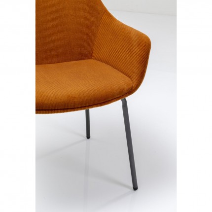 Stoel met armleuningen Avignon orange Kare Design