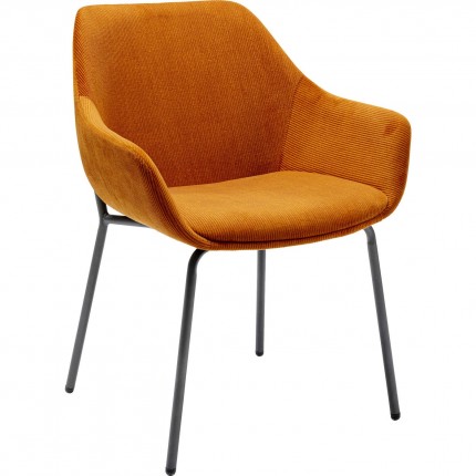 Stoel met armleuningen Avignon orange Kare Design