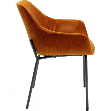 Chair with armrests Avignon orange Kare Design