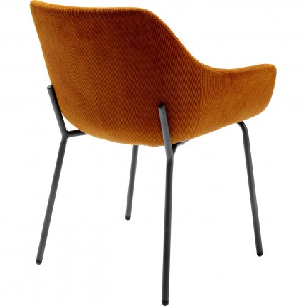 Chair with armrests Avignon orange Kare Design