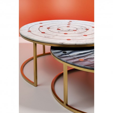 Salontafel Mystic rondje set van 2 Kare Design