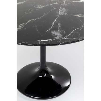 Eettafel Solo Marble Black Ø110cm Kare Design