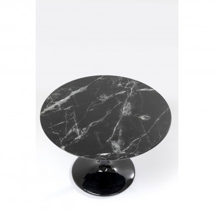 Eettafel Solo Marble Black Ø110cm Kare Design