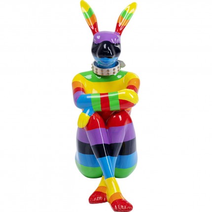 Deco Sitting Rabbit Rainbow XL 80cm Kare Design