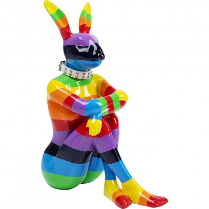 Deco Sitting Rabbit Rainbow XL 80cm Kare Design