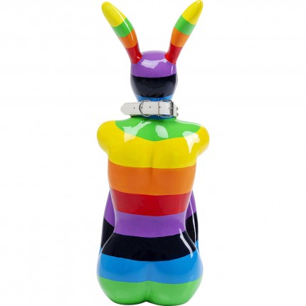 Decoratie Sitting Rabbit Rainbow XL 80cm Kare Design