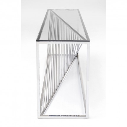 Console Laser 120x40cm zilver Kare Design