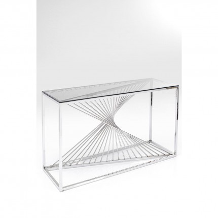 Console Laser 120x40cm zilver Kare Design