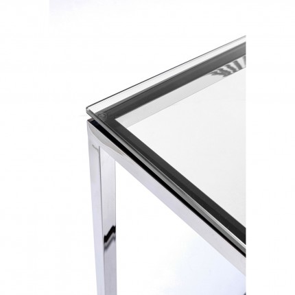 Console Laser 120x40cm zilver Kare Design