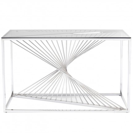 Console Laser 120x40cm zilver Kare Design