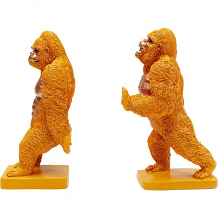 Boekensteun Gorilla Oranje (2/Set) Kare Design