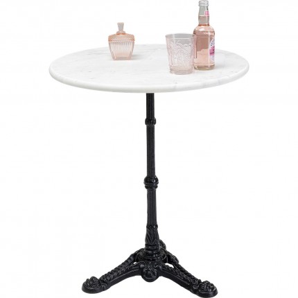 Table Bistrot round Ø60cm white marble Kare Design