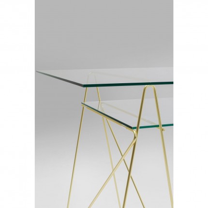 Desk Polar 135x65cm gold Kare Design