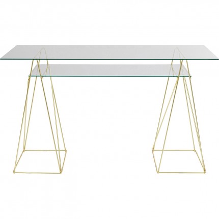 Desk Polar 135x65cm gold Kare Design