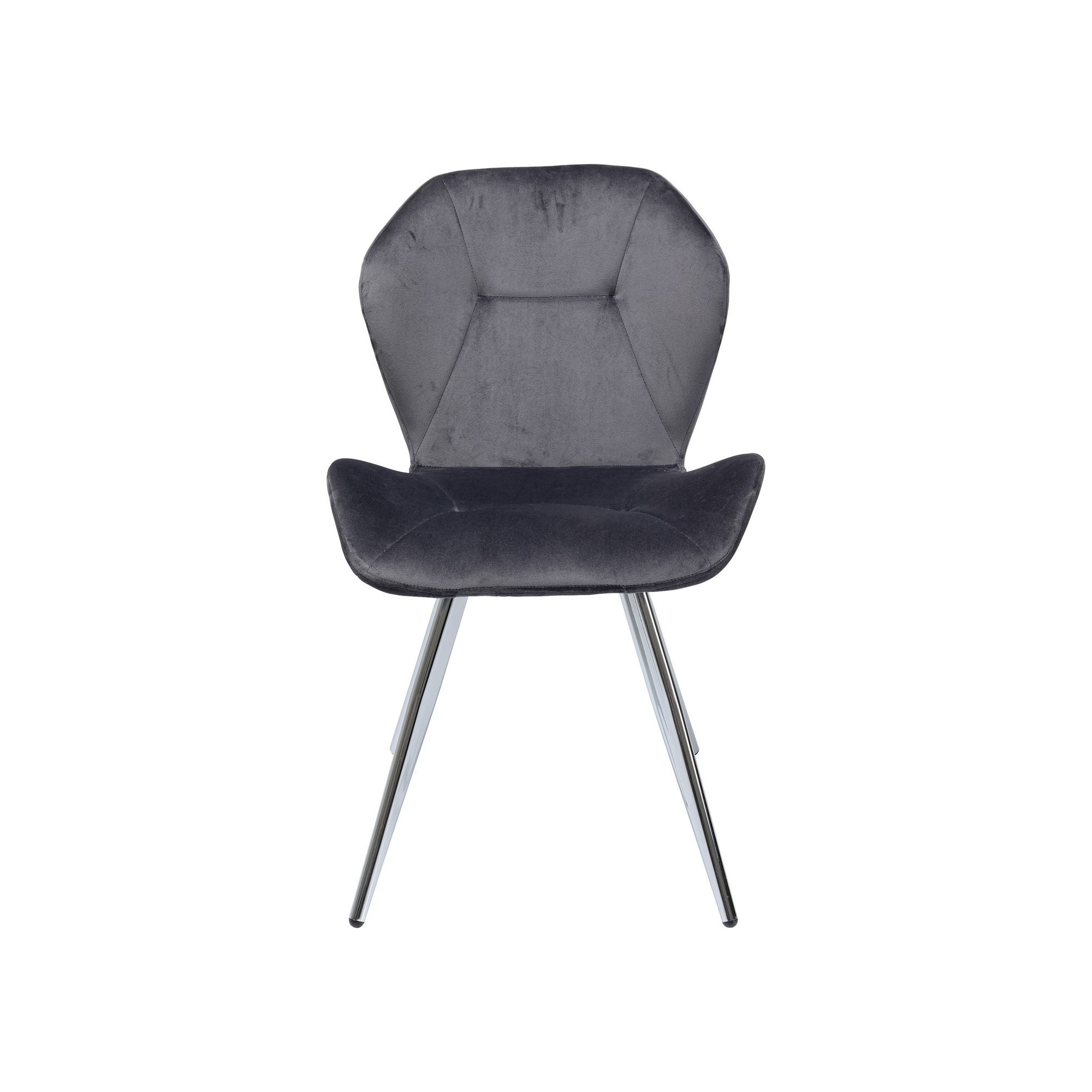 Chaise Viva gris-chromé