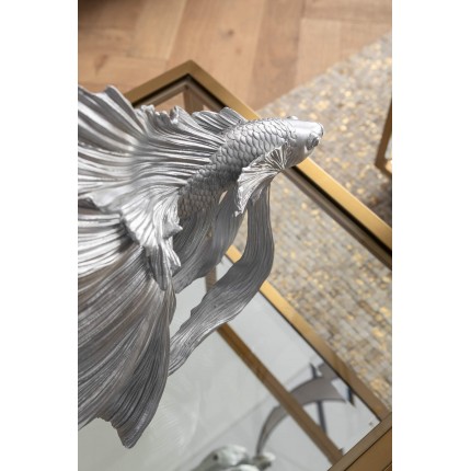 Deco betta fish 34cm silver Kare Design