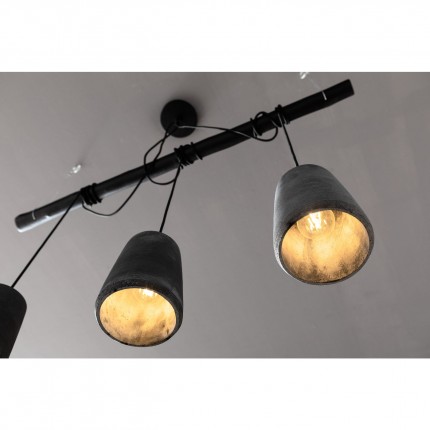 Hanglamp Dining Concrete Black Tre Kare Design