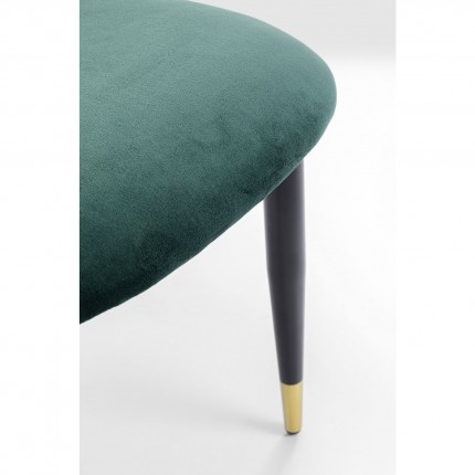 Stoel Iris fluweel groen Kare Design