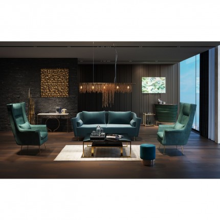 Fauteuil Vegas Forever blauwgroen Kare Design