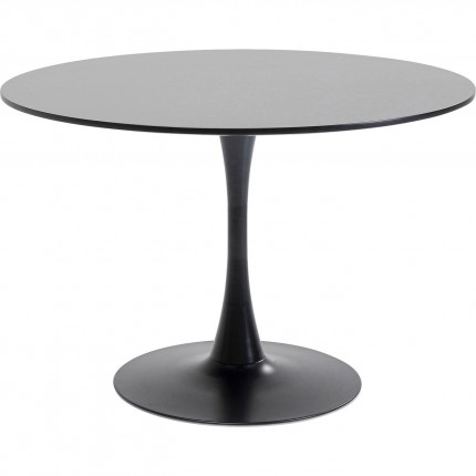 Eettafel Schickeria Ø110cm zwart Kare Design