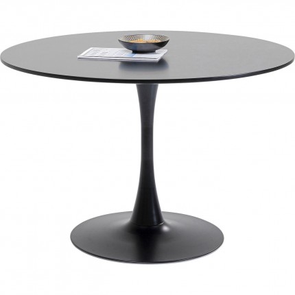 Eettafel Schickeria Ø110cm zwart Kare Design