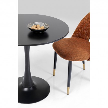 Eettafel Schickeria Ø80cm zwart Kare Design