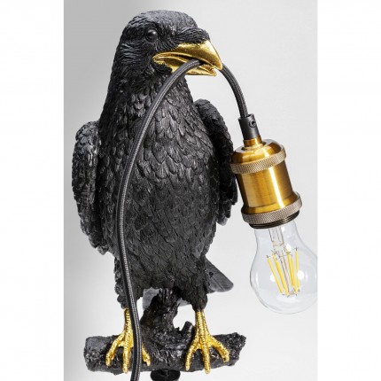 Table Lamp sitting crow black Kare Design