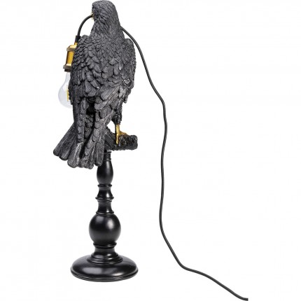 Table Lamp sitting crow black Kare Design