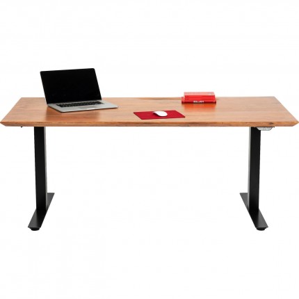 Bureau Smart Symphony Acacia Zwart 200x100cm Kare Design