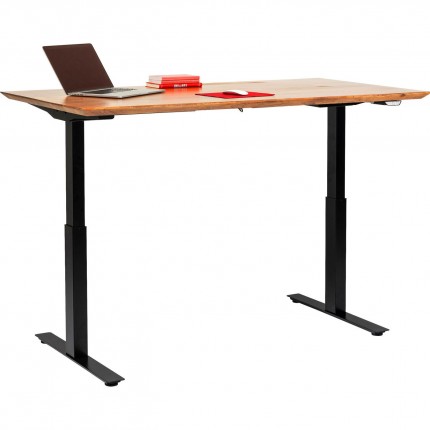 Desk Smart Symphony acacia black 200x100cm Kare Design