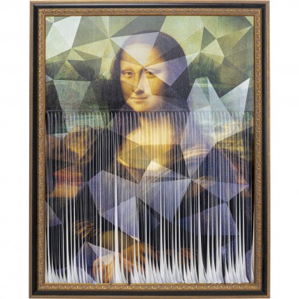 Schilderij Frame Ma­de­moi­selle Lisa 163x130cm Kare Design