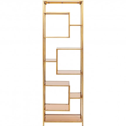 Bookshelf Loft 195x60cm Goud Kare Design