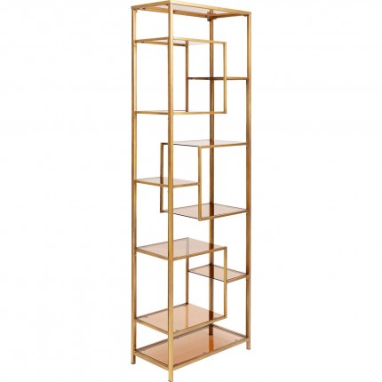 Bookshelf Loft 195x60cm Goud Kare Design