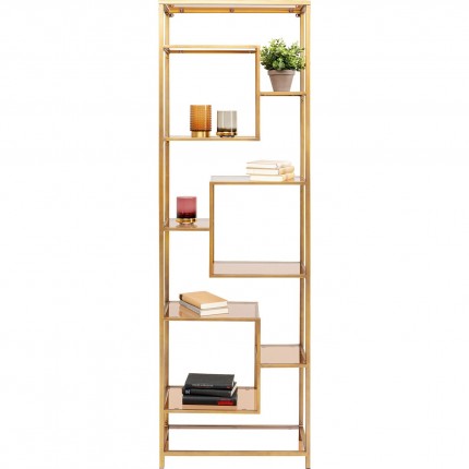 Bookshelf Loft 195x60cm Goud Kare Design