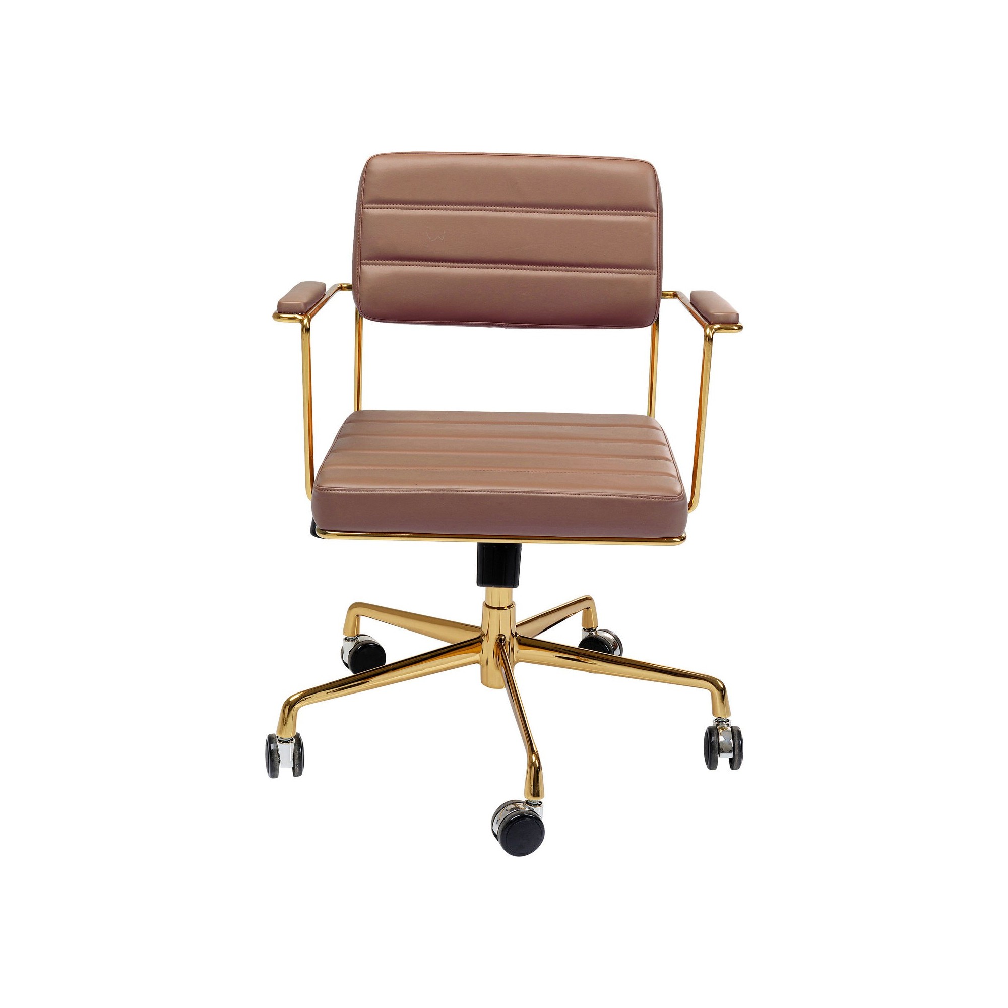 Chaise pivotante de bureau Dottore marron