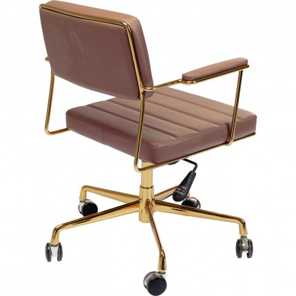 Swivel Office Chair Dottore Brown Kare Design