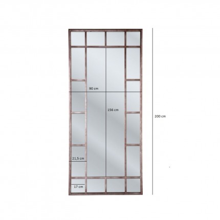 Spiegel Window Iron 200x90cm Kare Design