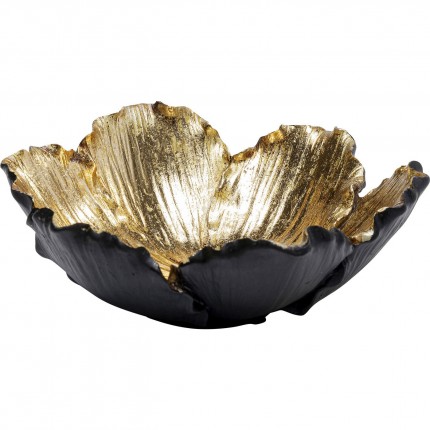 Beker Flower Bloom Zwart Gouden Ø20cm Kare Design