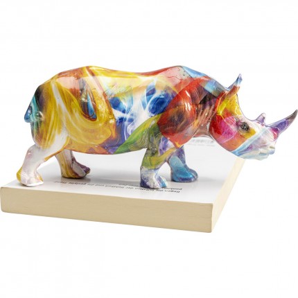 Woonaccessoires gekleurde neushoorn Kare Design